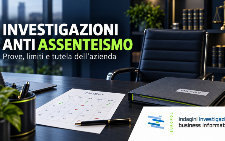 Investigazioni anti assenteismo dipendenti: prove e limiti