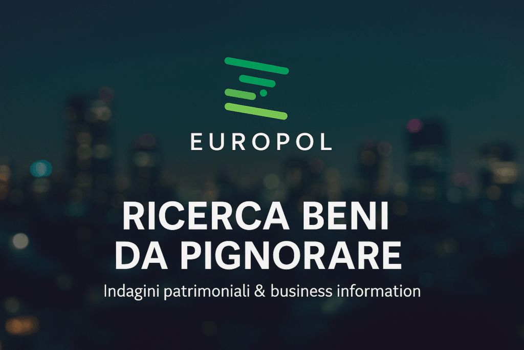 ricerca beni da pignorare europol