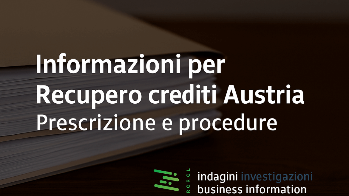 Informazioni per Recupero Crediti Austria