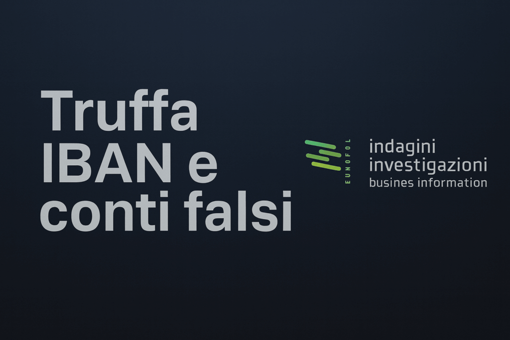 Truffa IBAN e conti falsi