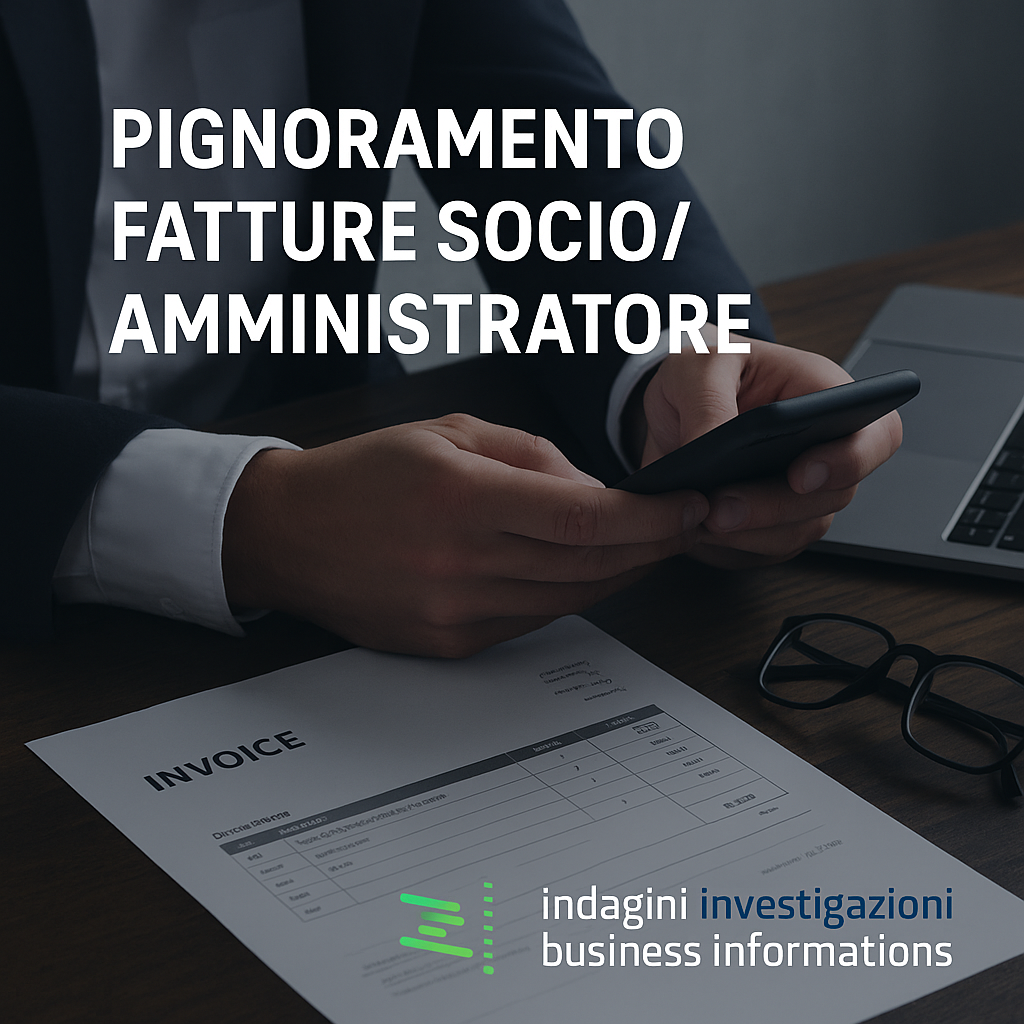 Pignorare le fatture del socio/amministratore