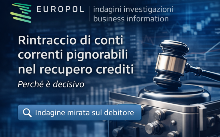 Rintraccio Conti Correnti Pignorabili