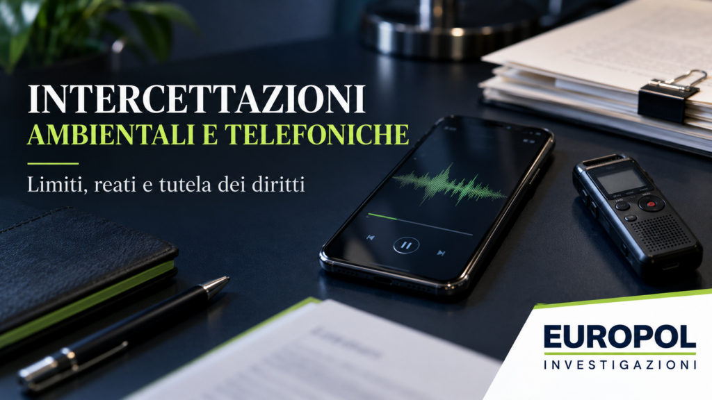 Intercettazioni ambientali e telefoniche: limiti, reati e prove