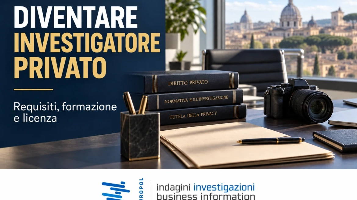Come diventare investigatore privato: requisiti, formazione e licenza