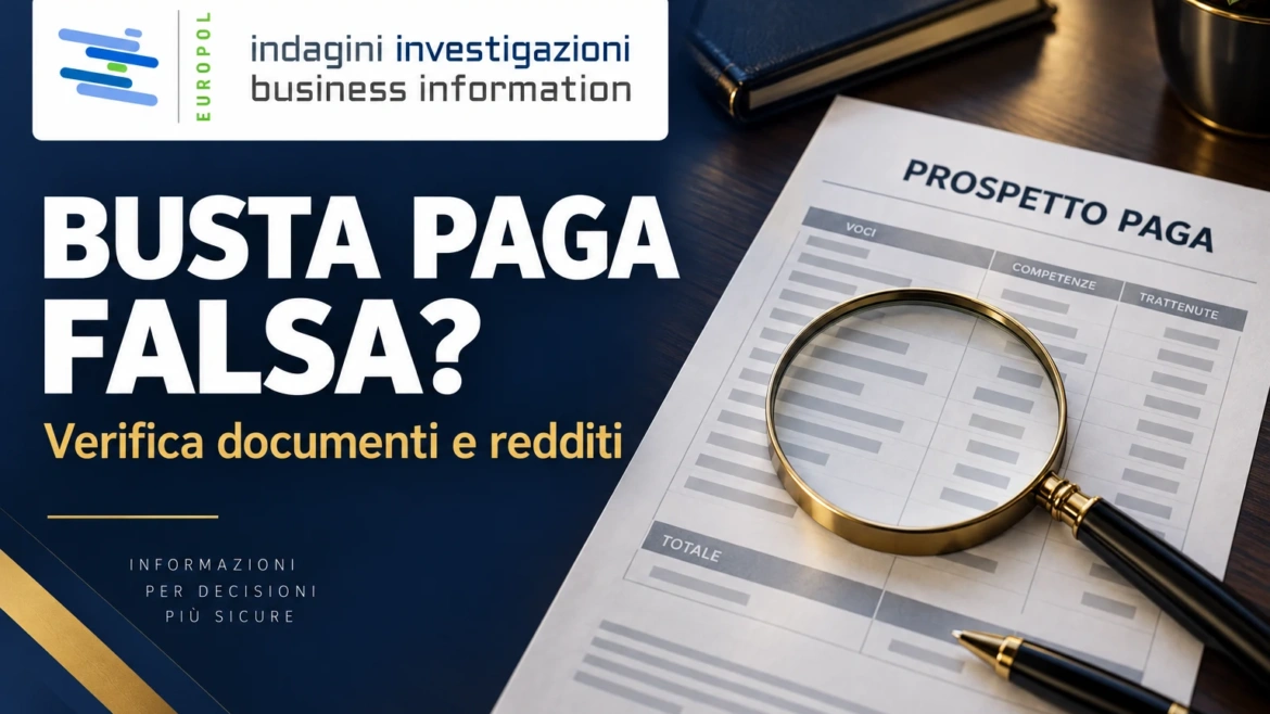 Busta paga falsa: come verificarla e controllare i redditi