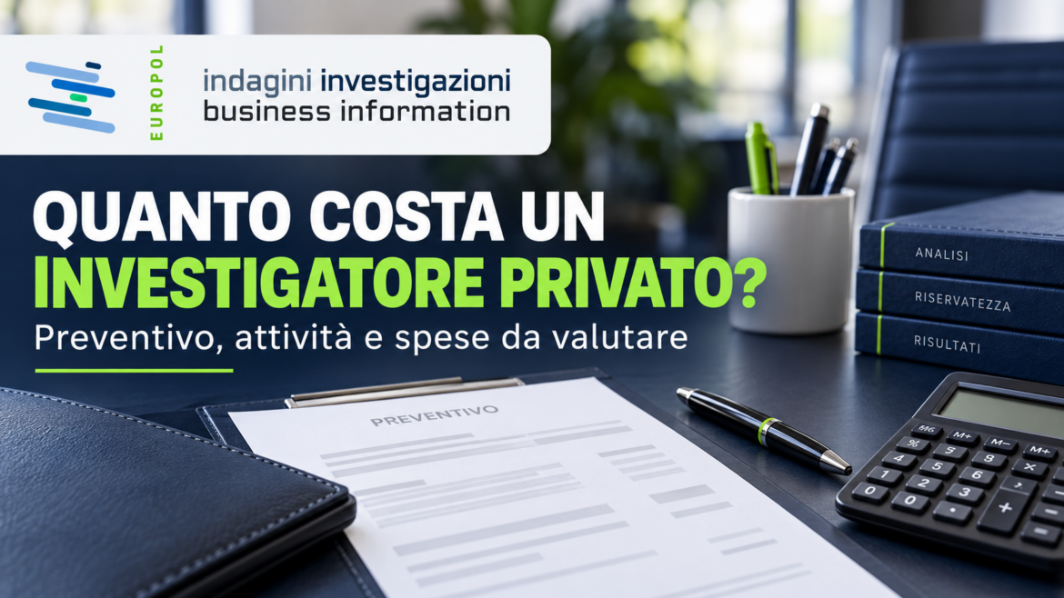 Quanto costa un investigatore privato?